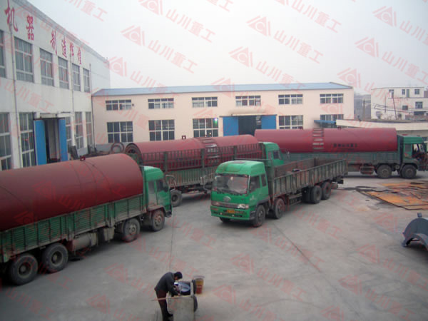 回轉窯發貨現場